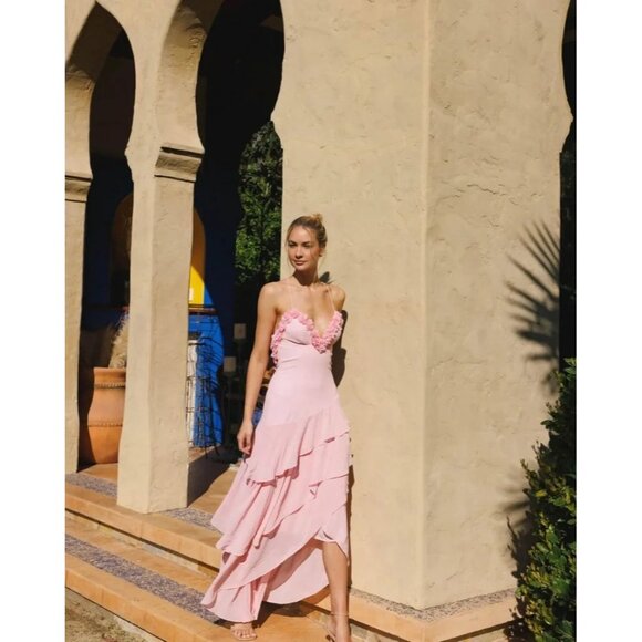 Anne Louise Boutique ALB Rose Petal Dress in Pink - Picture 2 of 6